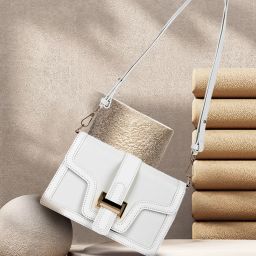 White Women Shoulder Bag Womens Croco White Hand Bag-image-127