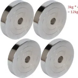 10 kg Olympic (2.5 KG * 4) Steel Dumbbells Plates Home Gym Combo-image-37