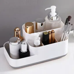 Compartment Kitchen And Bathroom Caddy Storage Holder Stand Plastic Wall Shelf-image-43