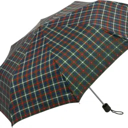 3Fold Check Print #7 with Silver Coating Umbrella-image-16