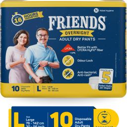 Overnight with odour lock and Anti-Bacterial Absorbent Core Adult Pant Diapers - L-image-24