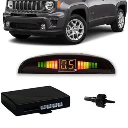 JB225 Silver Car Reverse Parking Sensor with LED Display 4 Sensor J225 Parking Sensor-picture-26