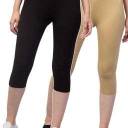 SBT-002 Women Beige, Black Capri-image-44