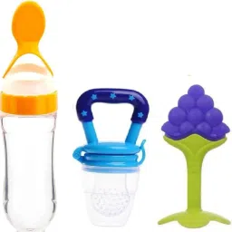 Spoon Fruit Feeder Teether for Newborn - food feeder- plastic-image-29