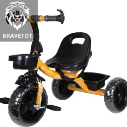 BABY TRICYCLE FOR KIDS YELLOW AND BLACK COLOUR FOR KIDS AND BABY YELLOW BASKET MODEL 01 Tricycle-image-24