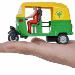 Plastic Pull Back Auto Rickshaw, Number Of Pieces: 1, Multicolour-19
