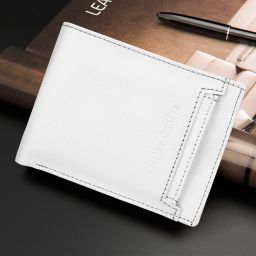 Men Trendy, Evening/Party, Casual, Formal, Travel White Artificial Leather Wallet - Regular Size-image-12