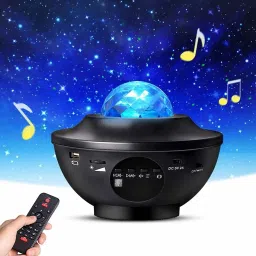 Galaxy Star Light Projector for Bedroom with Bluetooth Speaker and Remote Table Lamp-32