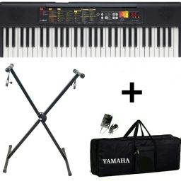 yamaha PSR F52 With Blueberry KB-40 Bag and R-12IN Stand, Digital Portable Keyboard image 2