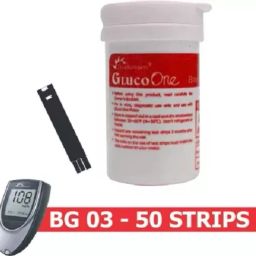 Voix Bp Monitor GLUCO ONE BG-03 50 STRIP 50 Glucose checking machine With 10 lacets Combo Pack Bp Monitor image 2