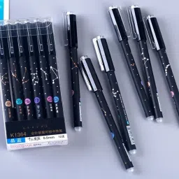Printed Star Galaxy Zuixua Erasable Set Of 12 for kids. 0.5mm Nib Size Gel Pen Gel Pen-picture-20