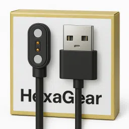 HexaGear Magnetic Charging Cable 1.5 A 1 m Metal Briaided Original Smart Watch Magnetic Charging Cable DO NOT WORK ANY OTHER SMART WATCH v1.59-19