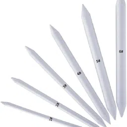 Art White Paper Blending Stump and Tortillion for Student Artists Sketching Drawing Shading Art Pastel & Charcoal - Pack of 6-5