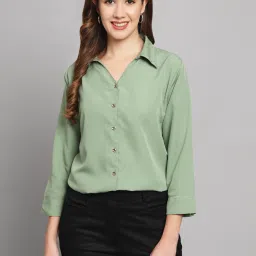 Women Regular Fit Solid Casual Shirt-image-13