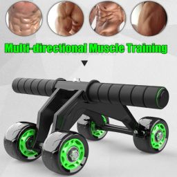 4-Wheel Ab Roller/Fitness Accessories/Exerciser & Gym Equipment for Unisex Ab Exerciser-image-65
