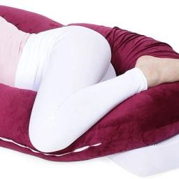 ultra soft c shaped pillow Microfibre Solid Pregnancy Pillow Pack of 1-image-113