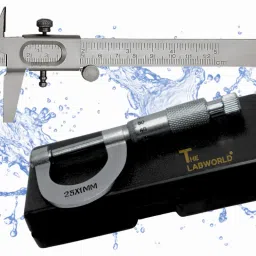 the labworld Vernier caliper 0-125MM + Micrometer 0-25MM Combo Pack slide caliper 15 cm for measurement of round objects and depth. Vernier Caliper image 4