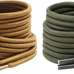 house of common Shoe Laces Round Tan Olive green 150cm shoe laces for Boot sport Hiking shoes Shoe Lace-image-64