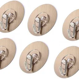 Self Adhesive No Drilling Wall Hook Sticking Adhesive Hanger Round Walls Strong Hook 6-14