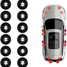 Set of 12 Shock Absorber Rubber Protective Pads Compatible with Maruti Suzuki Car Door Panel-25