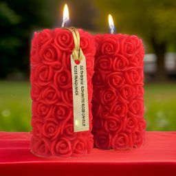 Rose Scented Candle | Church-Spa Candle, Restaurant | Perfect for Romantic Night Candle-9