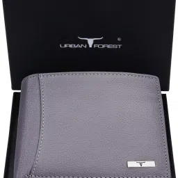 Men Grey Genuine Leather Wallet-21