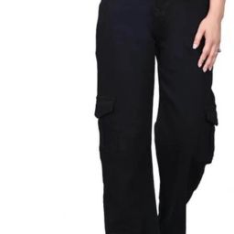 Women Flared Mid Rise Black Jeans-image-20