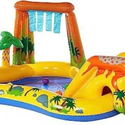 Inflatable (IND*77) swimming pool home baby paddling pool With Free Pump Inflatable Swimming Pool-38