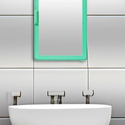 S- Green Bathroom Mirror Cabinet, Wall Storage Box, Medicines, Wall Shaving Mirror, Multiuse Shelf Bracket-20