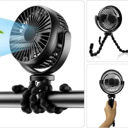 Keekos Mini Handheld Fan, Portable Fan USB Rechargeable, Small Pocket Fan Cooling Mini Portable Hand Fan 3 Speed modes Build-in Battery Rechargeable Fan USB Fan-24