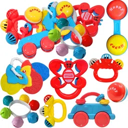 mini gifts 8 Pcs Multicolor Baby Rattle Toys Set for Newborns Babies Kids Rattle-picture-5
