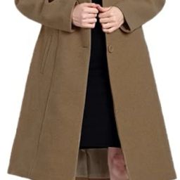 Tweed Solid Coat For Women-image-28