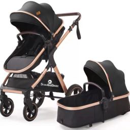 EasyGo Travel Friendly Luxury Baby Stroller/pram/Buggy with high Landscape seat Travel system-image-11