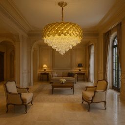 Swiatlo Luxury 400 MM Gold Crystal Finish 3 Different Color Mode Changing Chandelier Ceiling Lamp-image-37
