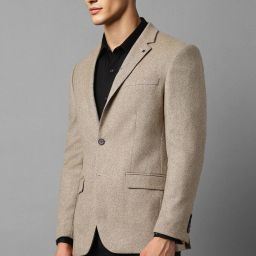 Men Self Design Single Breasted Formal Blazer-image-33