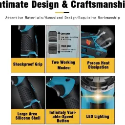 shiv store ZO MAX-12V 12V Reversible Variable Speed Screwdriver Double with 30 pcs Tool Kit Cordless Drill Machine Battery Operated Collated Screw Gun image 4