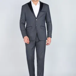 Men 2 PC Suit Self Design Suit-image-64