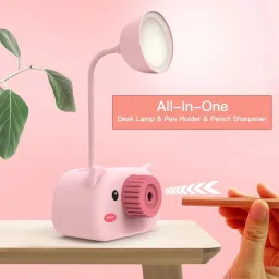 rhinetoys LED Desk Lamp with Pen Holder & Sharpener: Study Light for Home,Office Study Lamp image 2