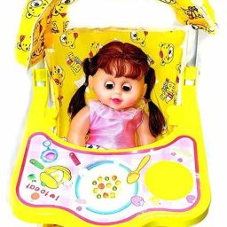 Stroller Baby Doll Toy Set Real Moving Stroller Toy for Kids Stroller Baby Doll Toy Set-2