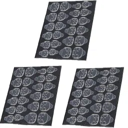 Imported 3 Sheets (72pics) Double-side Nail Glue Sticker, Glue Jelly Gel Tape Adhesive Tabs Nail Glue Transparent Flexible Adhesive Fake Nails Tips Water proof 100%-image-23