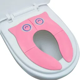 Baby Toilet Seat Foldable Western Kids Potty Trainer Cover for Boys Girl (pink) Potty Seat-image-6