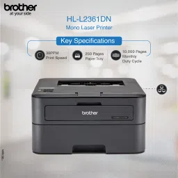 brother HL-L2361DN Single Function Monochrome Laser Printer with Auto Duplex Feature image 2