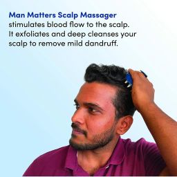 Man Matters Hair Scalp Soft Silicone Bristles | Exfoliates & Stimulates Follicles Massager image 4