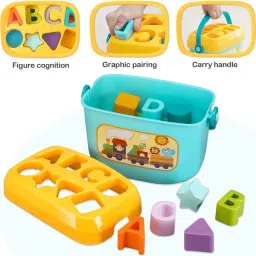 Baby and Toddler First Block Shape ABCD Shape Learning Activity Toy-22