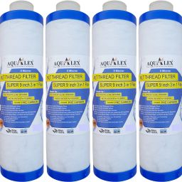 Pokar RO, 4 pc MLT filter Cartridge 9 inch. 3 in 1 Multilayered Tap Mount Water Filter-5