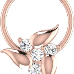 avsar Kamya 14kt Cubic Zirconia Rose Gold Nose Wire-image-28