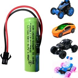 CONSONANTIAM 1-pc Toy Battery-Pack 3.7 Volt 500mAH RC Toy Car Battery SM-2P Plug for RC Cars, Game Battery-10