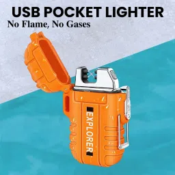 Explorer USB (Cigaratte Lighter)Windproof Flameless ARC Rechargeable LighterR114 Explorer USB (Cigaratte Lighter)Windproof Flameless ARC Rechargeable LighterR114 Pocket Lighter-image-74