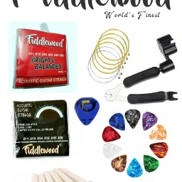 Acoustic GUITAR STRING , 10 CELLULOID PICKS , STRING CUTTER WINDER PULLER , 6 BRIDGE PINS & PICK HOLDER Guitar String-image-30