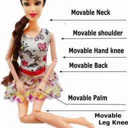 akansha Sparkle Model Doll With Gorgeous And Long Hairs And Maximum Joints For Movement image 3